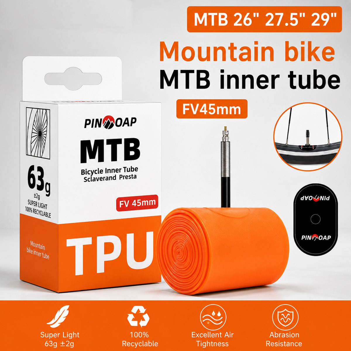 Chambre à air légère pour vélo - Mountain Biking Tube avis et prix